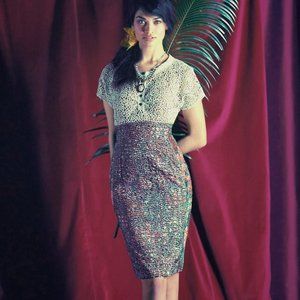 Byron Lars - Lace Sheath Pencil Study Dress 0P